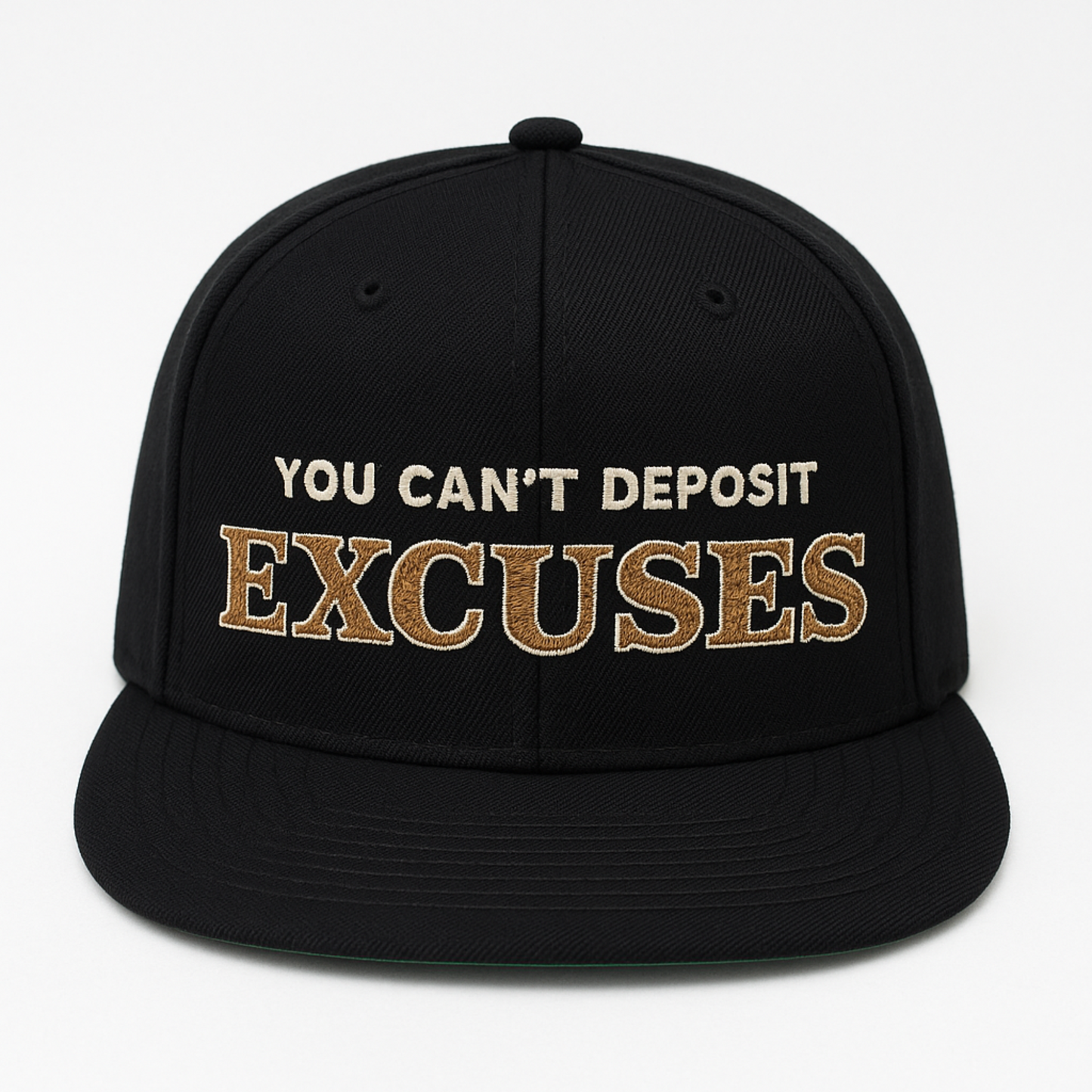 You Can’t Deposit Excuses Embroidered Hat – Motivational Dad Cap, Hustle Mindset Baseball Hat, Entrepreneur Streetwear Gift
