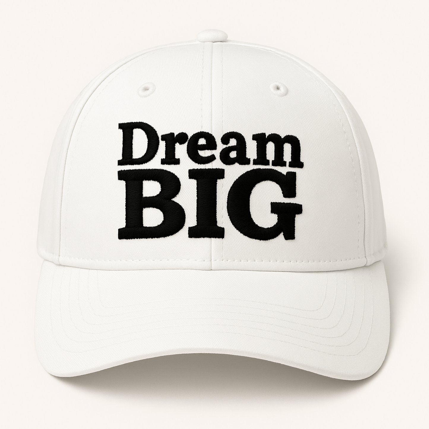Dream BIG Embroidered Hat – Motivational Dad Cap, Positive Affirmation Baseball Hat, Inspirational Streetwear Gift for Dreamers